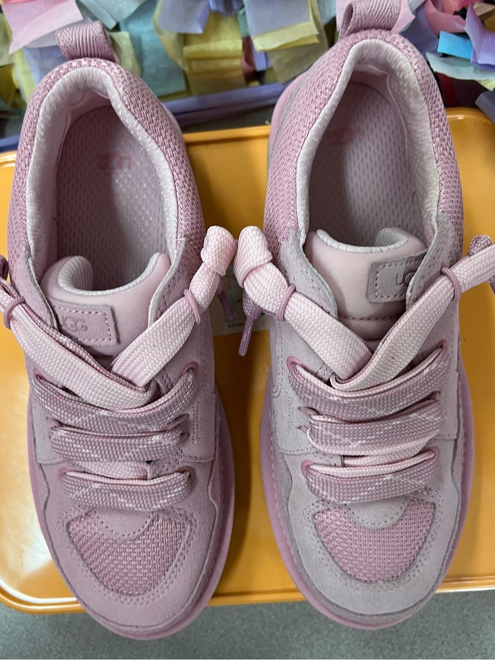Ugg Women’s Sz 8 PINK Lowmel Sneakers - Picture 7 of 10